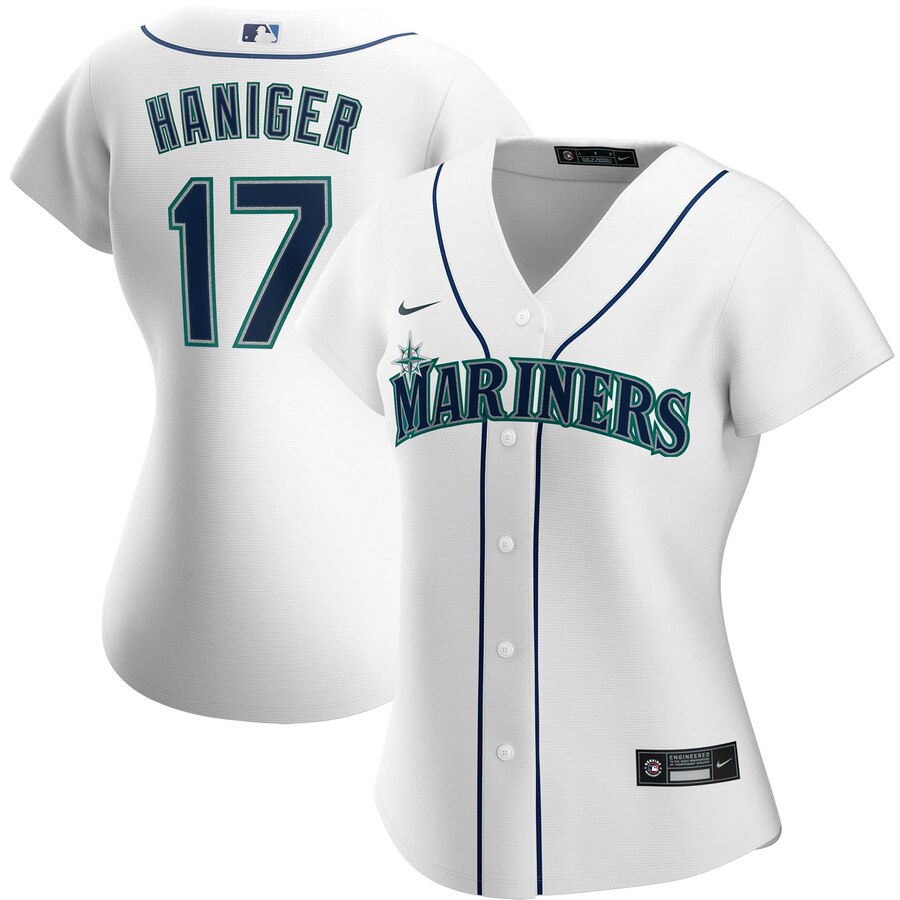 Seattle Mariners #17 Mitch Haniger Nike Women's Home 2020 MLB Player Jersey White